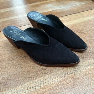 Free People Anya Suede Pointed Toe Mules